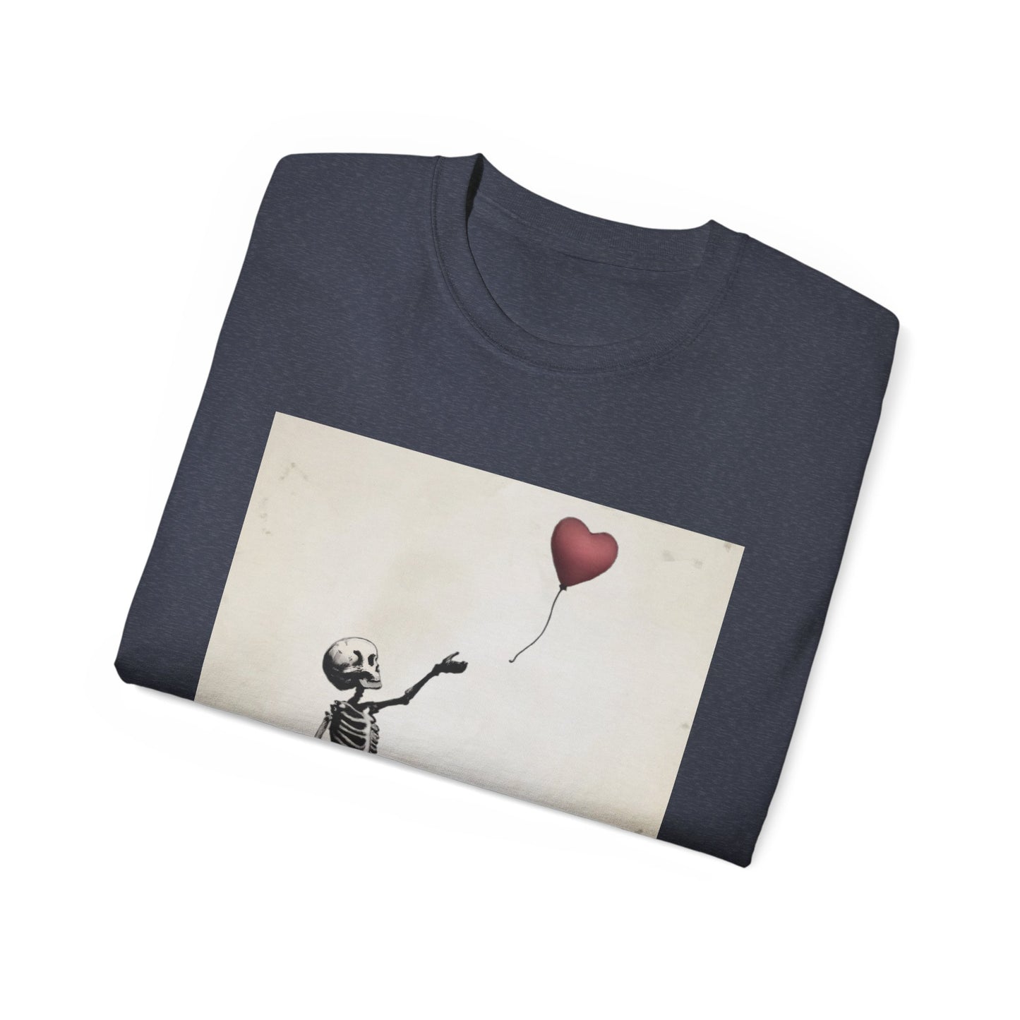Skeleton Banksy Style Graphic Tee