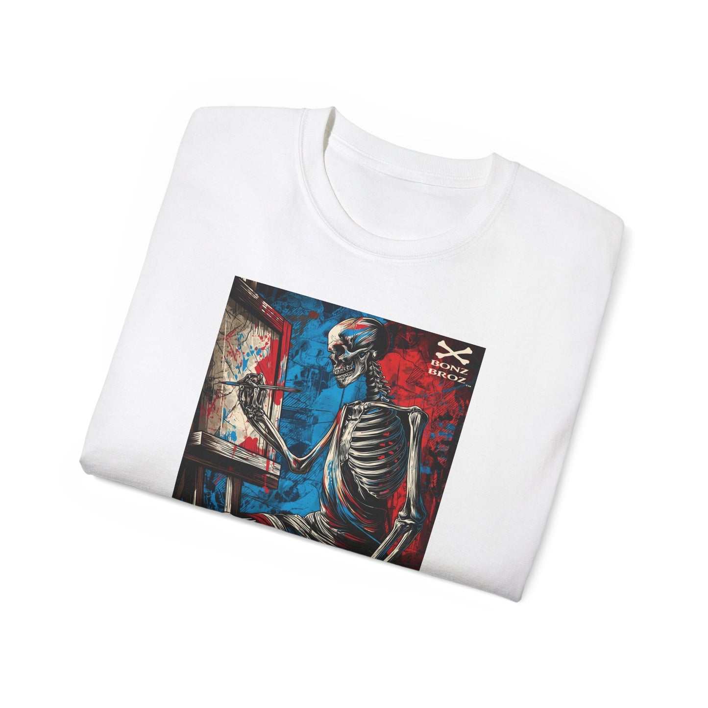 Skeleton Artist Graphic Tee