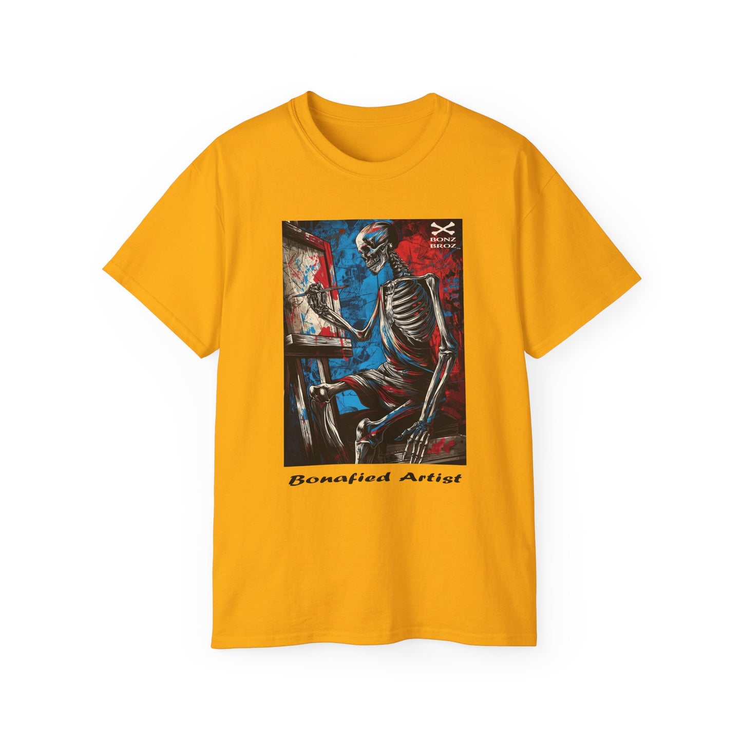 Skeleton Artist Graphic Tee