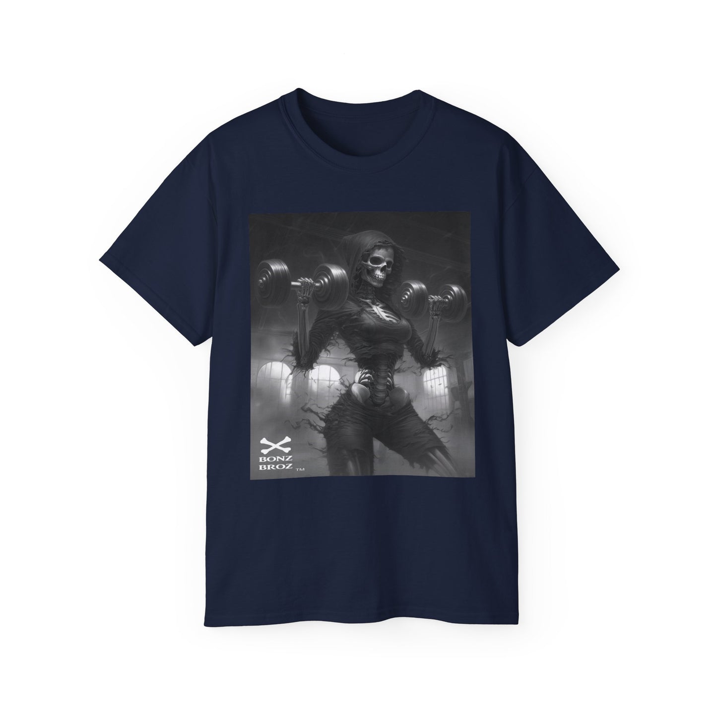 Skeleton Weightlifting Tee
