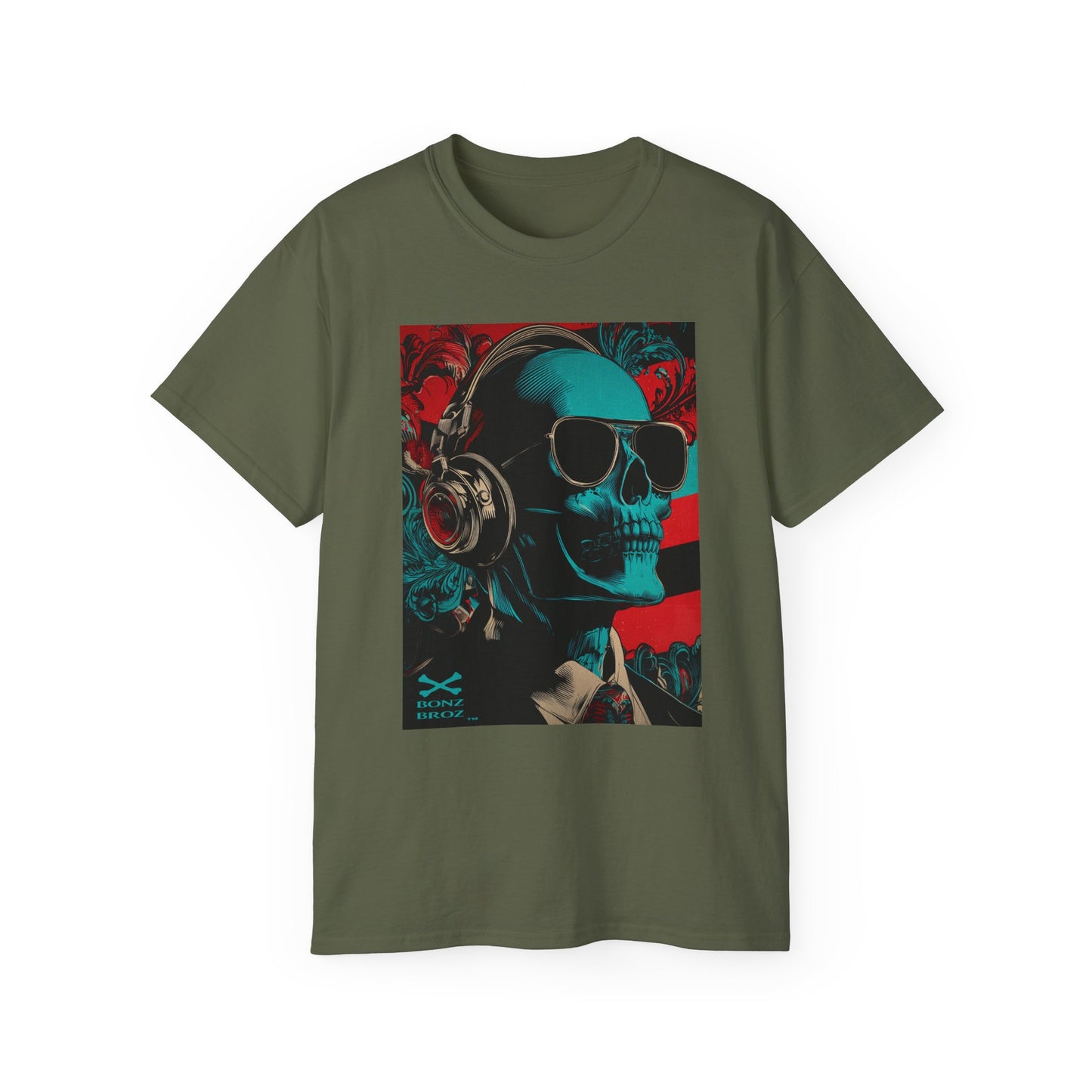 Skull Headphones Tee