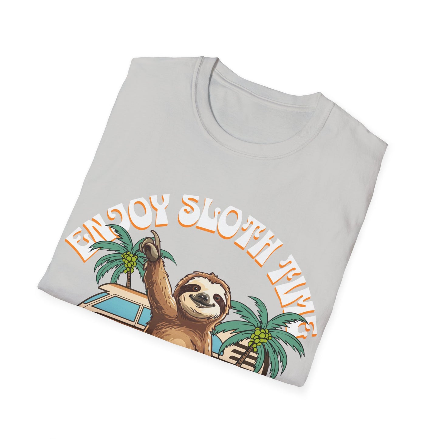 Enjoy Sloth Time Unisex Softstyle T-Shirt