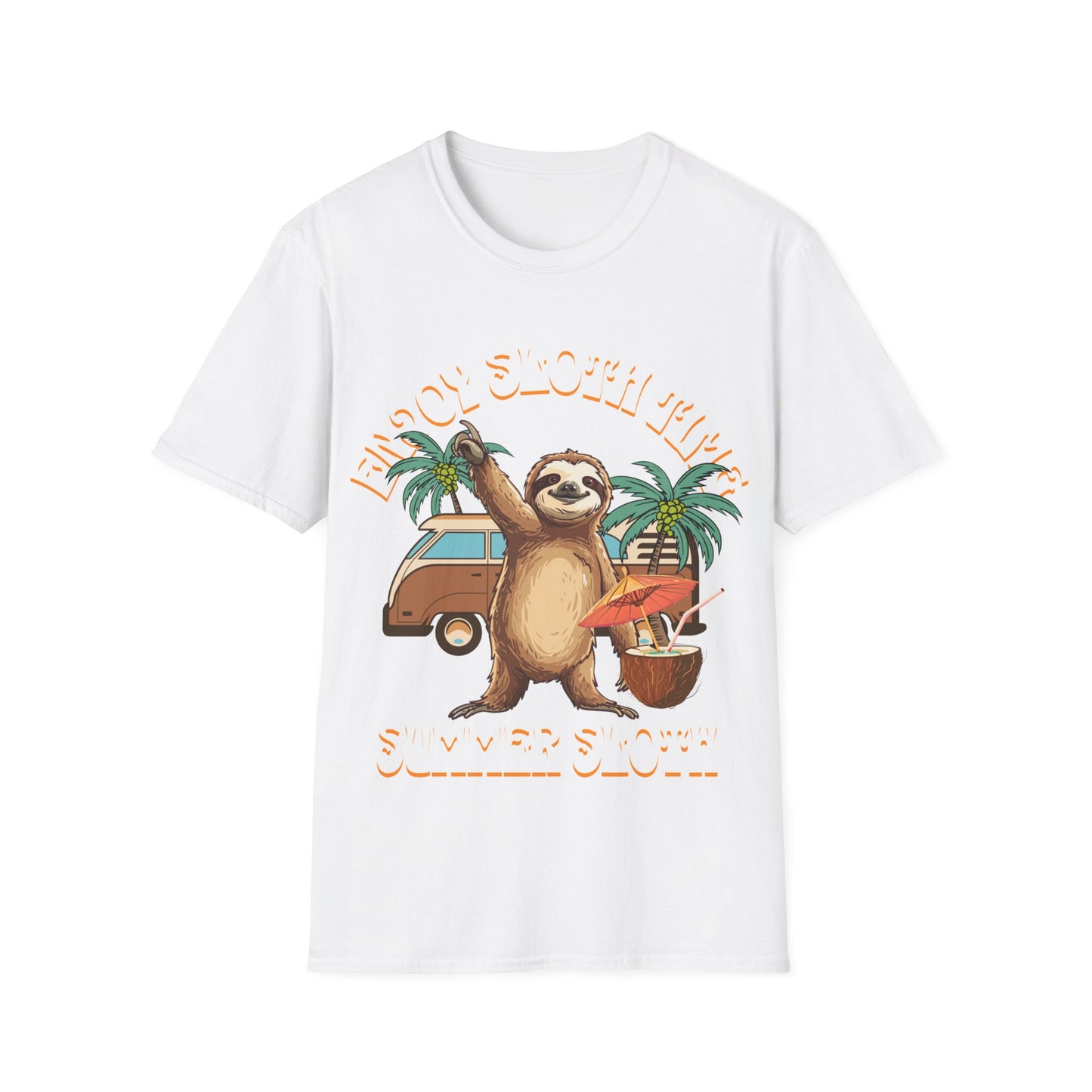 Enjoy Sloth Time Unisex Softstyle T-Shirt