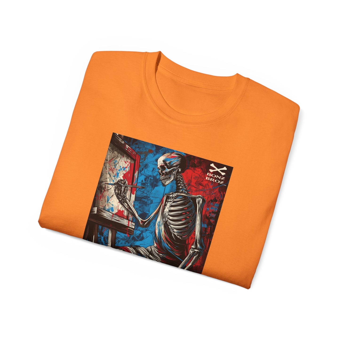 Skeleton Artist Graphic Tee