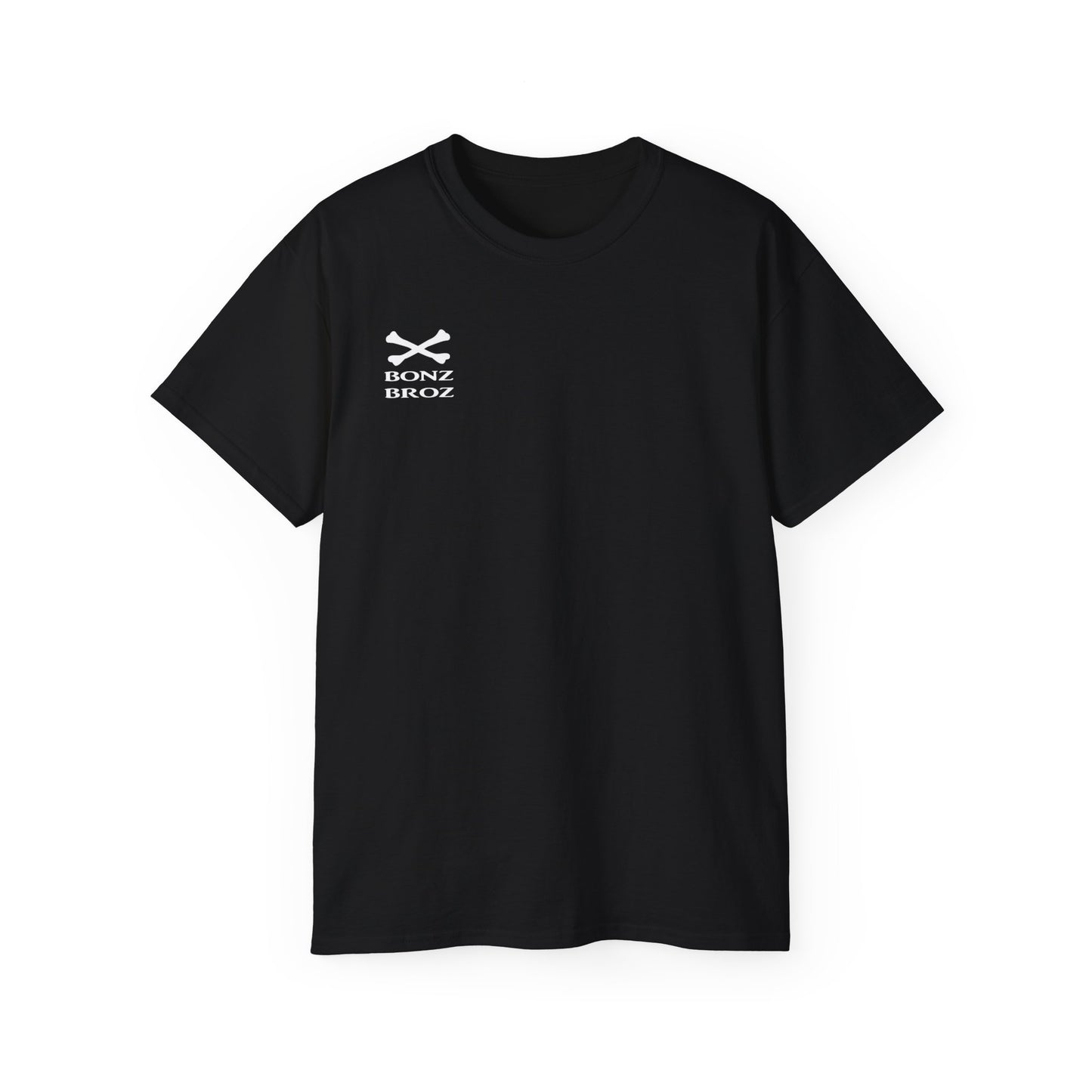 Skeleton Artist Graphic Tee - Back has graphic - Front has logo