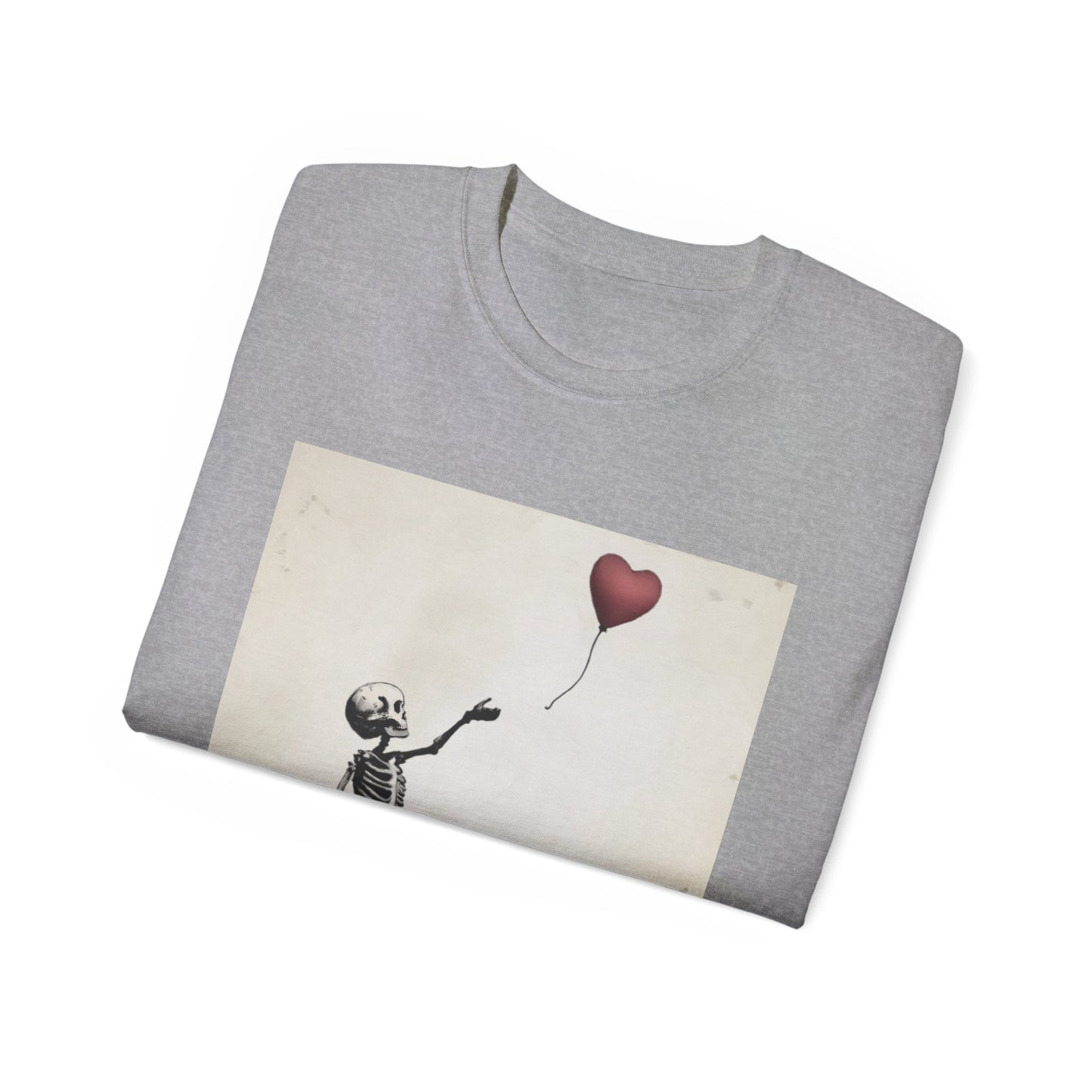 Skeleton Banksy Style Graphic Tee