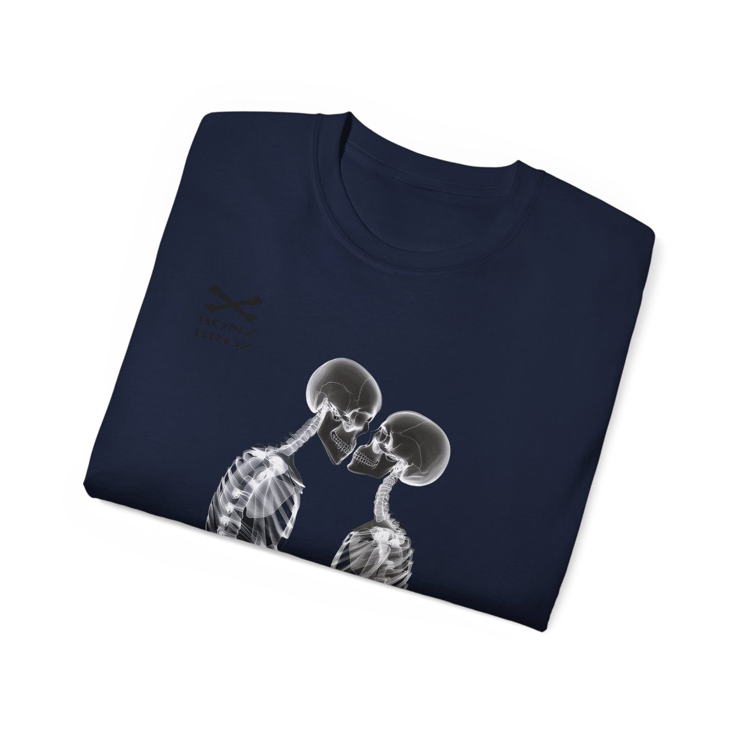 Skeletons Kiss Unisex Tee