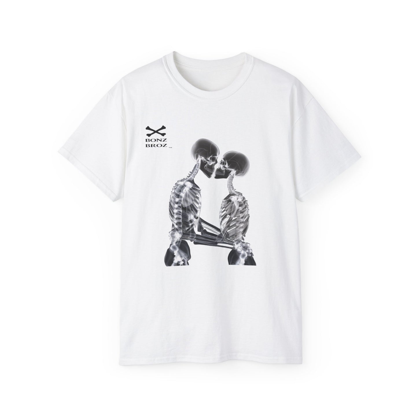 Skeletons Kiss Unisex Tee