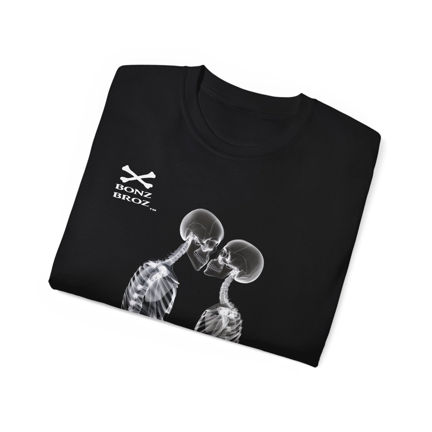 Skeletons Kiss Unisex Tee