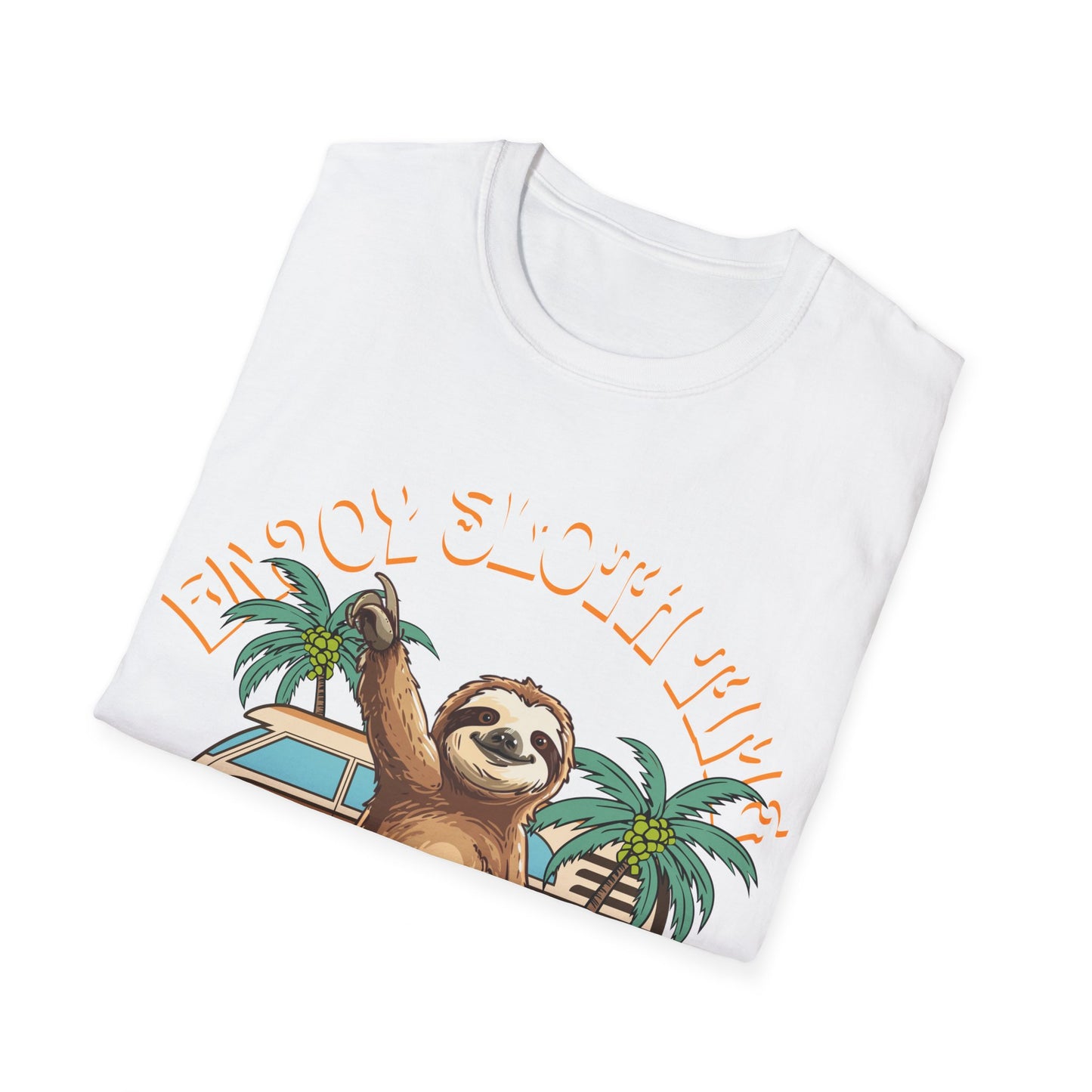 Enjoy Sloth Time Unisex Softstyle T-Shirt