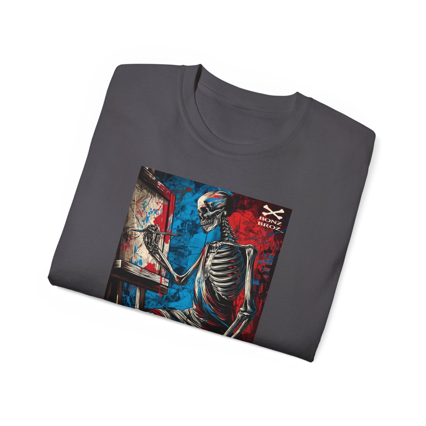 Skeleton Artist Graphic Tee