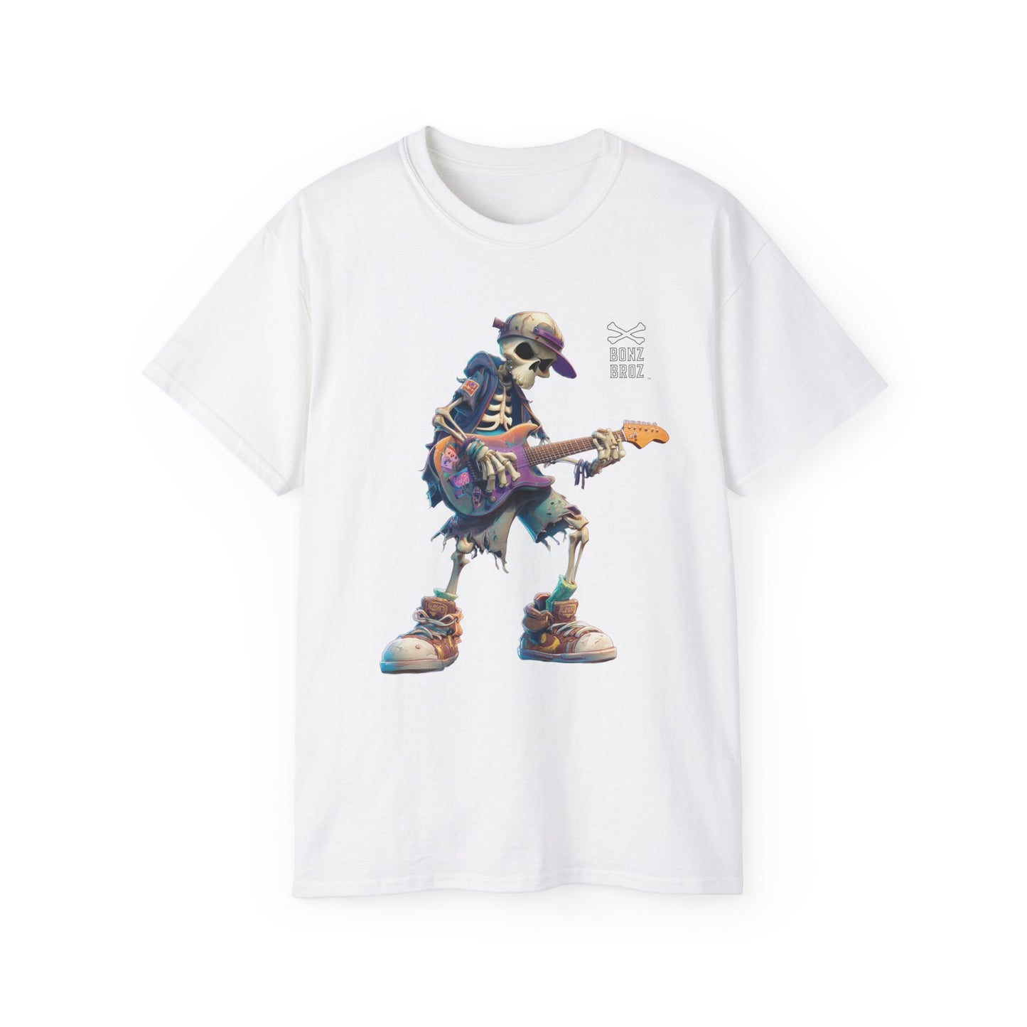 Skeleton Rock Guitar Tee