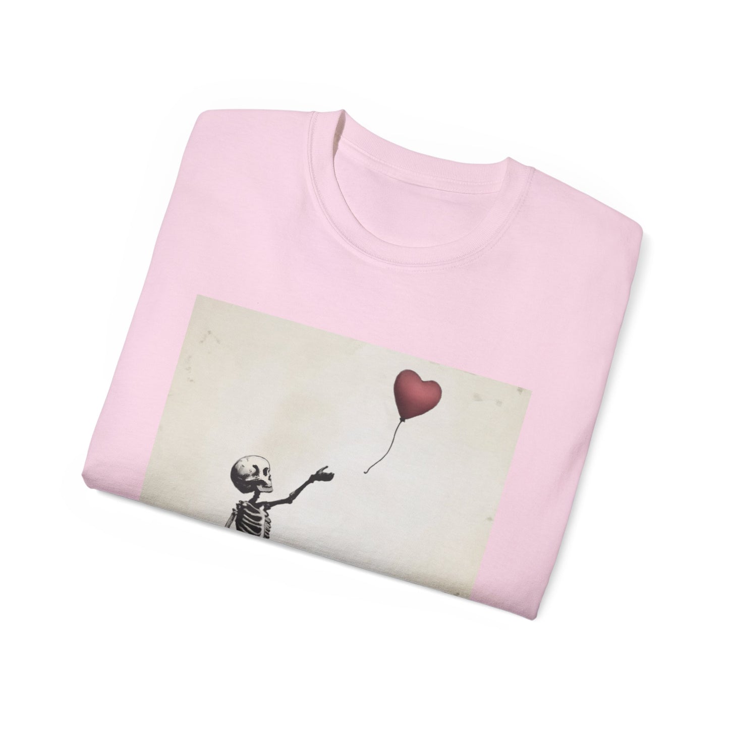Skeleton Banksy Style Graphic Tee