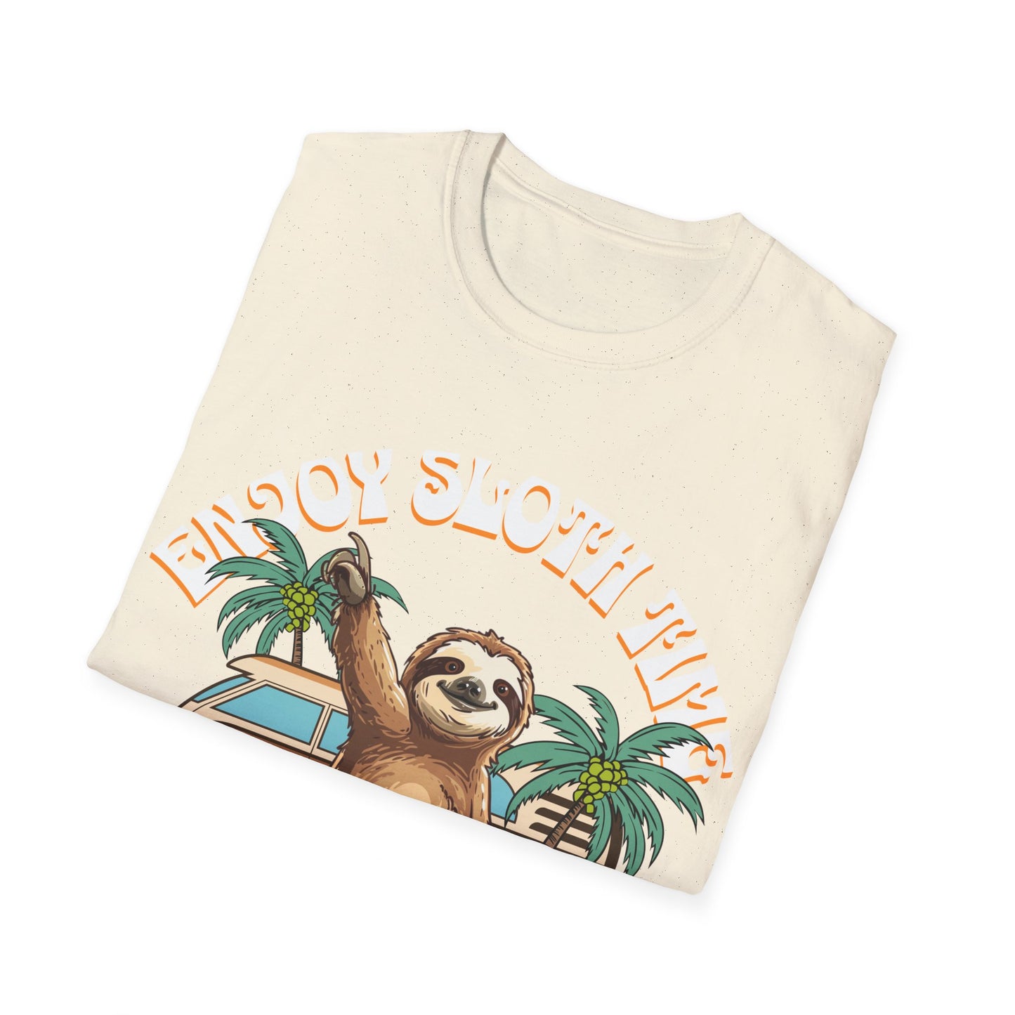Enjoy Sloth Time Unisex Softstyle T-Shirt