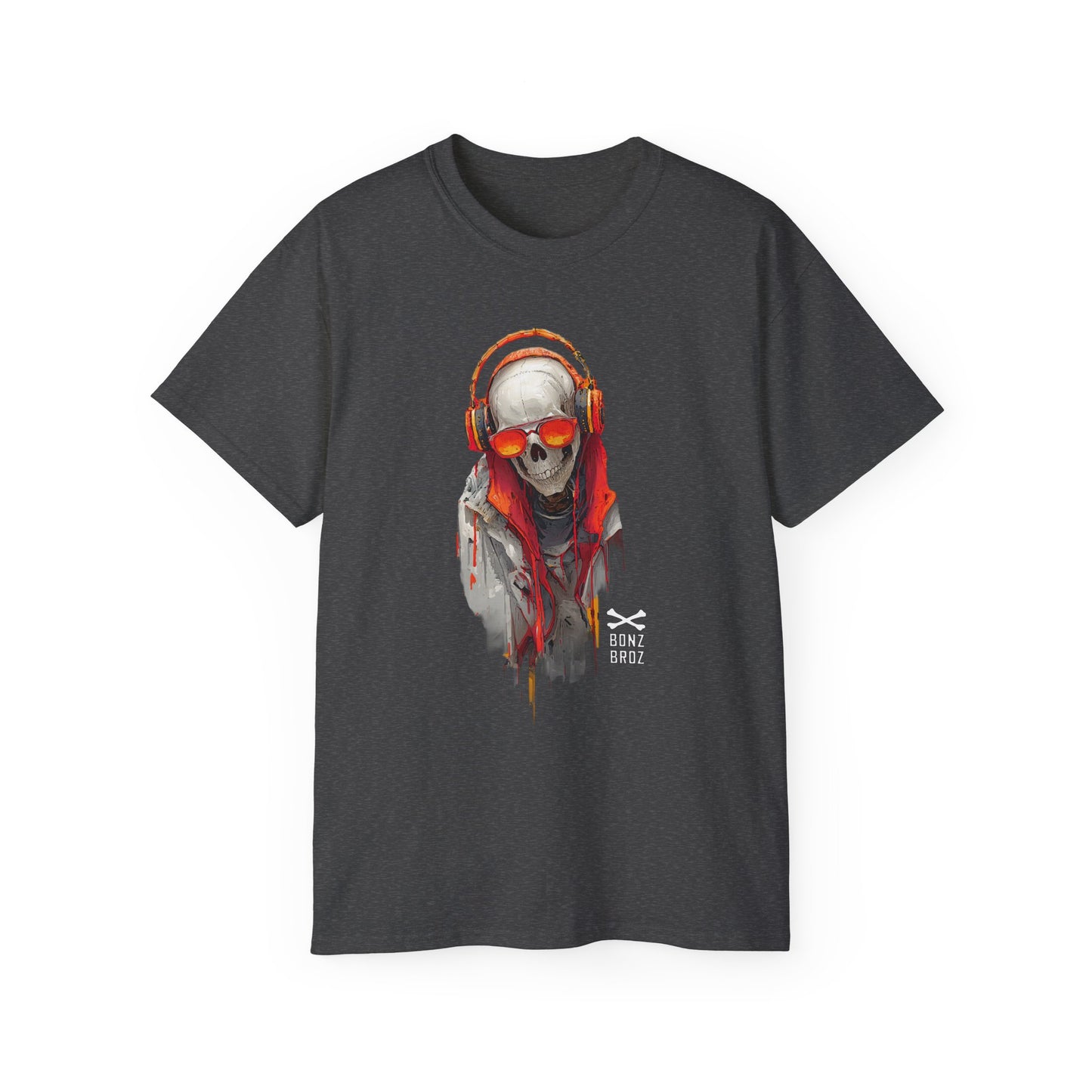 Cool Urban Skeleton Graphic Tee, Unisex Ultra Cotton T-Shirt for Music Lovers, Streetwear, Casual Style, Perfect Gift