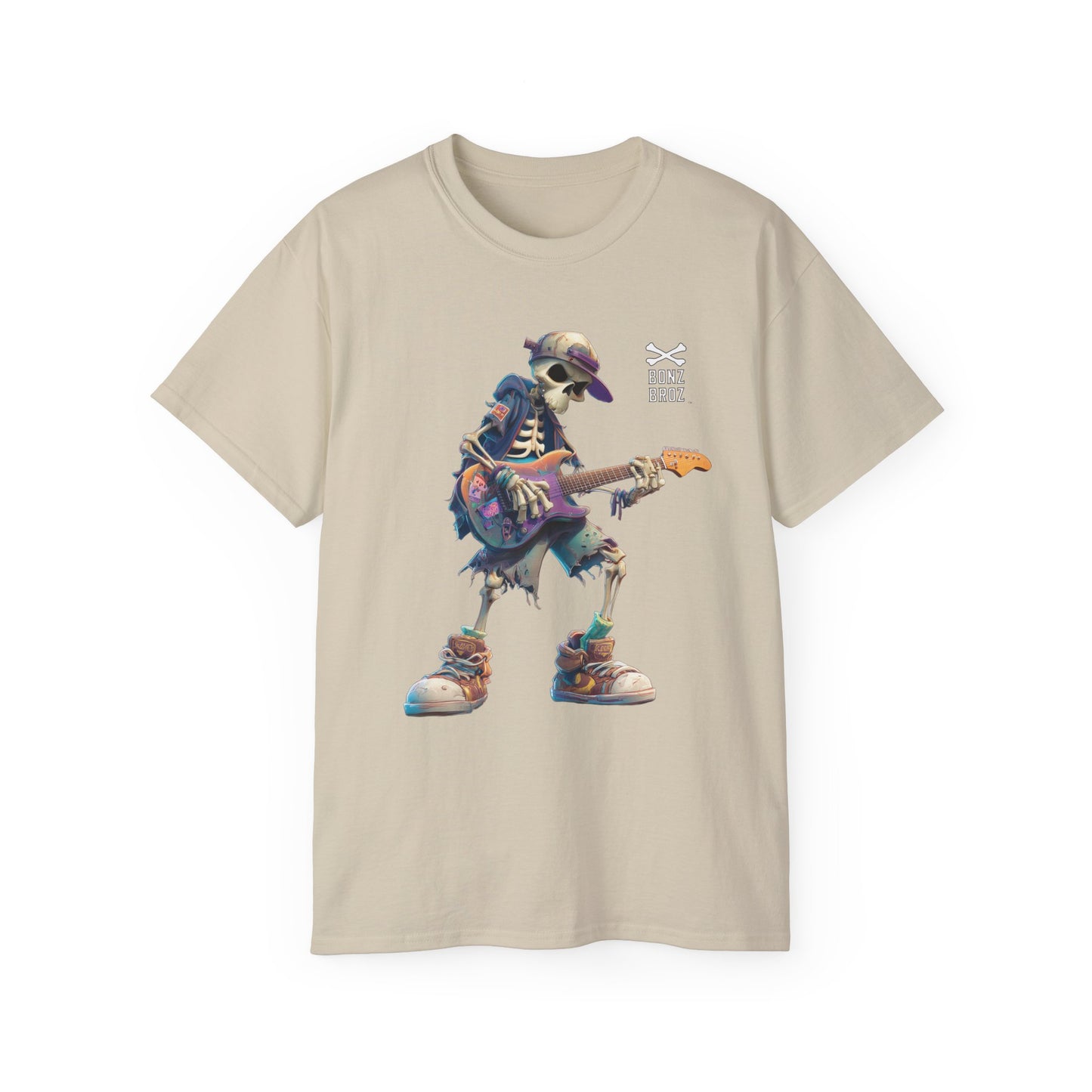 Skeleton Rock Guitar Tee