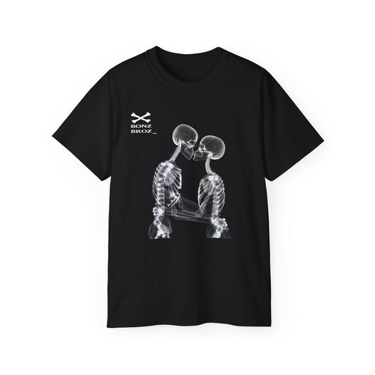 Skeletons Kiss Unisex Tee