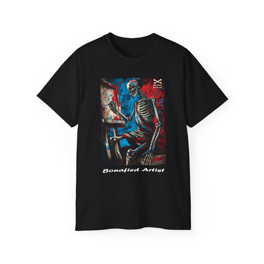 Skeleton Artist Graphic Tee