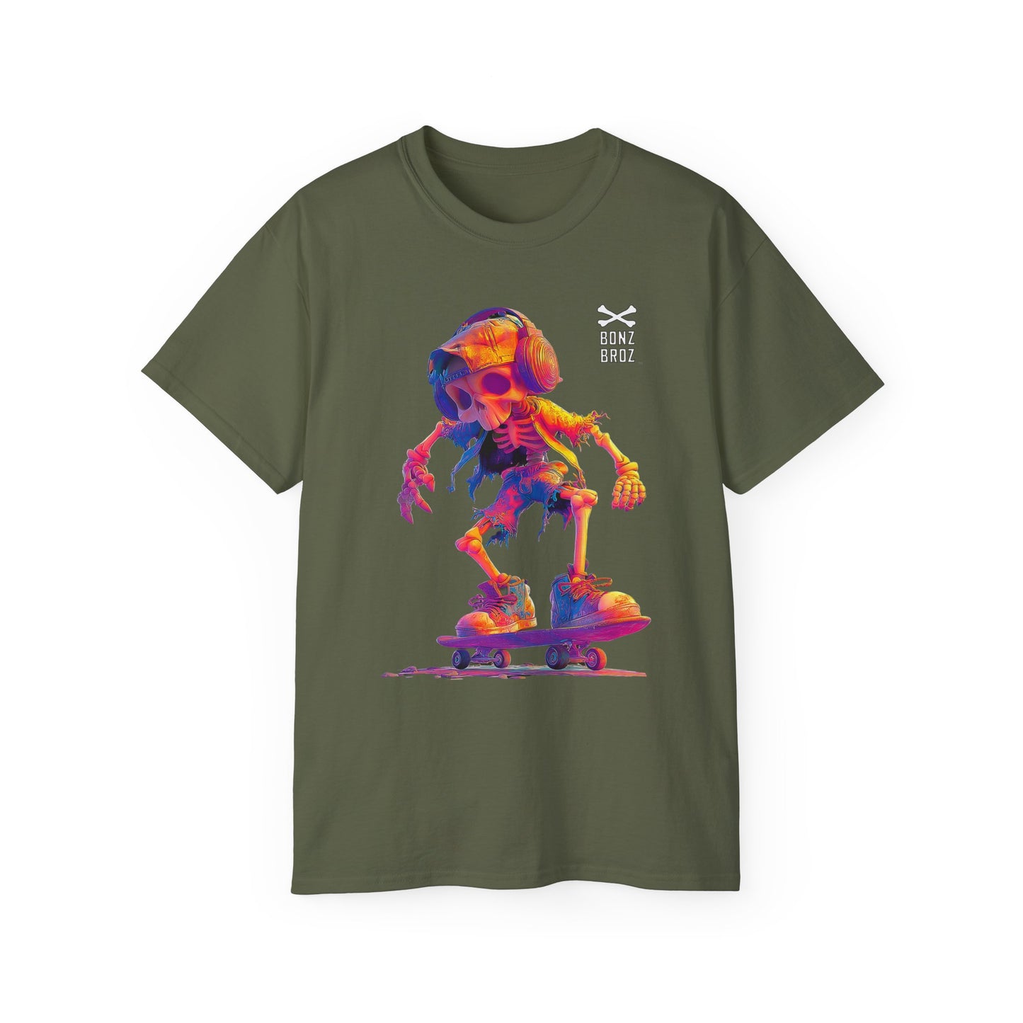 Skateboard Skeleton Unisex Tee