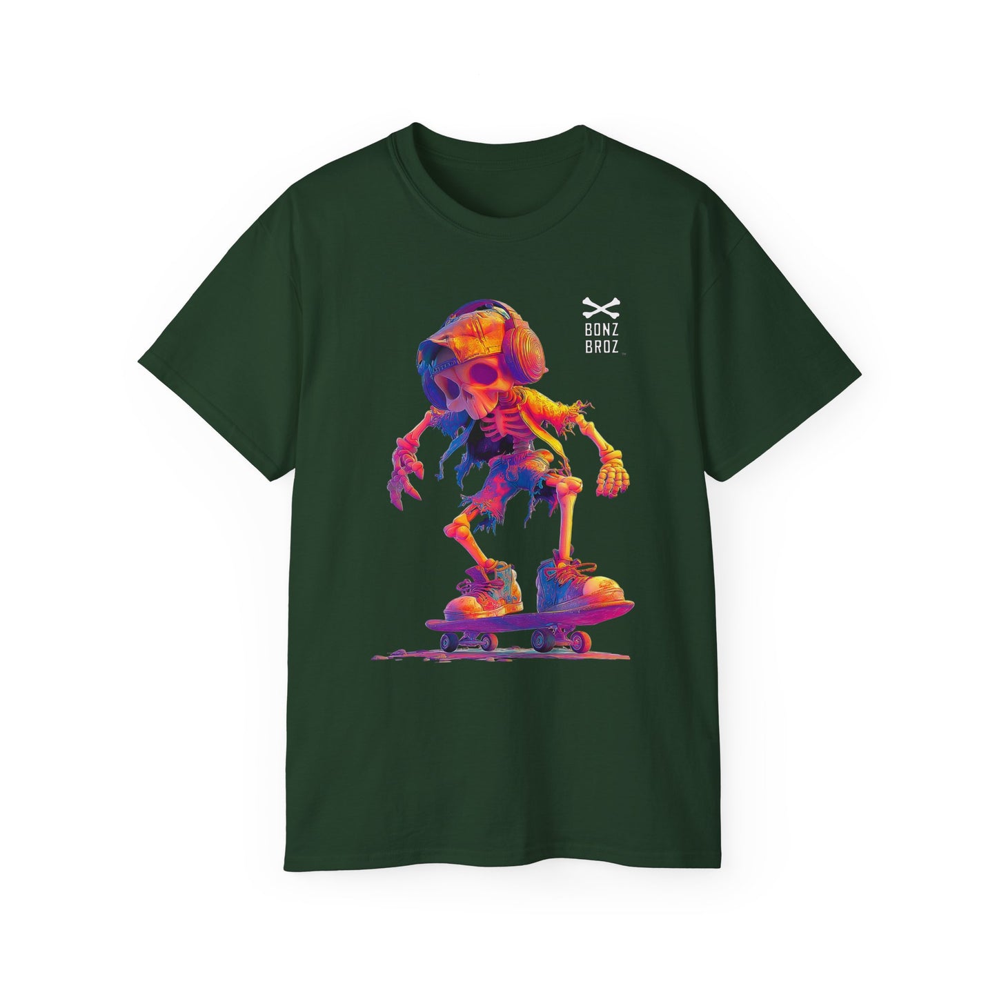 Skateboard Skeleton Unisex Tee